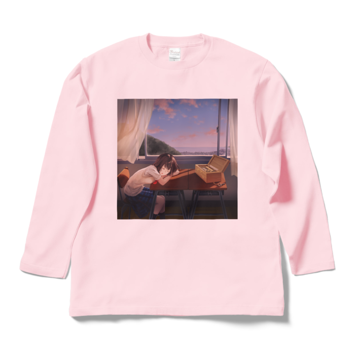 ロングスリーブTシャツ - L - ライトピンク