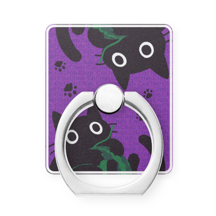 スマホリング (5) BPu：黒猫×紫