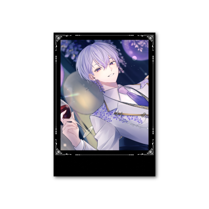 フォト風カード - 縦 - 片面黒