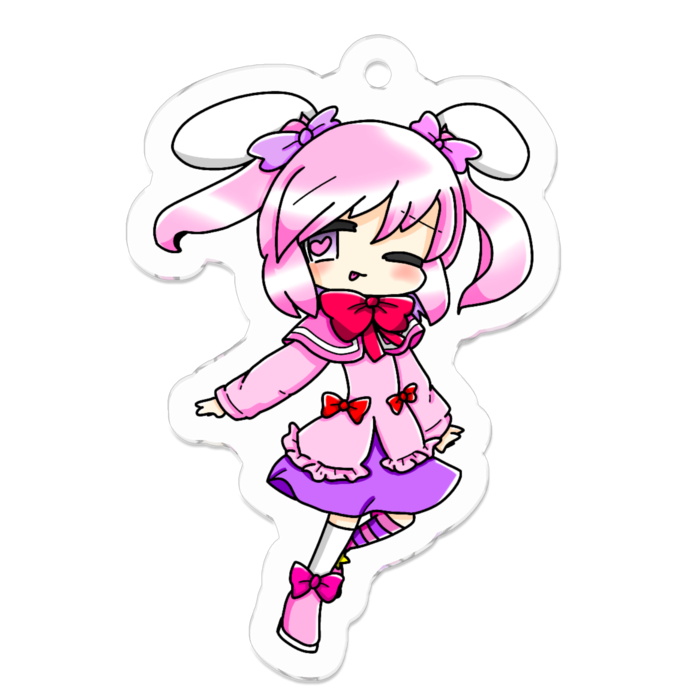 葉音つい アクリルキーホルダー うさぎさんの隠れ場所 Booth