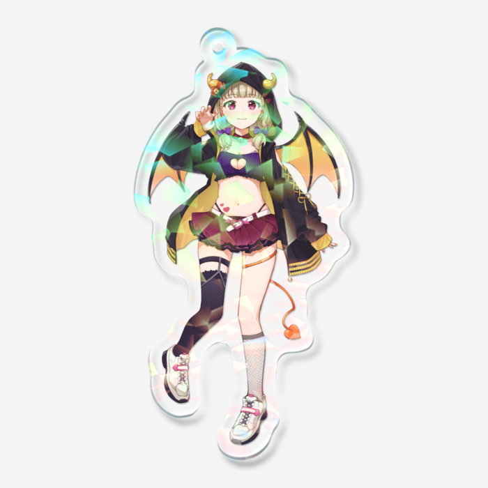 ホログラムアクリルキーホルダー - 70 × 70mm