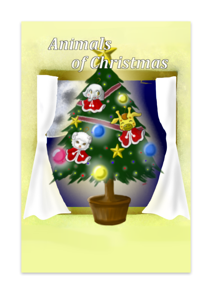 クリスマス用ポストカード Animals Of Christmas Mishell Booth
