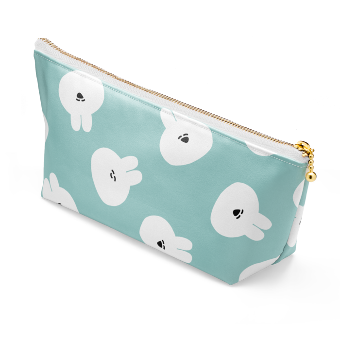 ポーチ - 長さ21.5cm / 高さ10cm - ホワイト