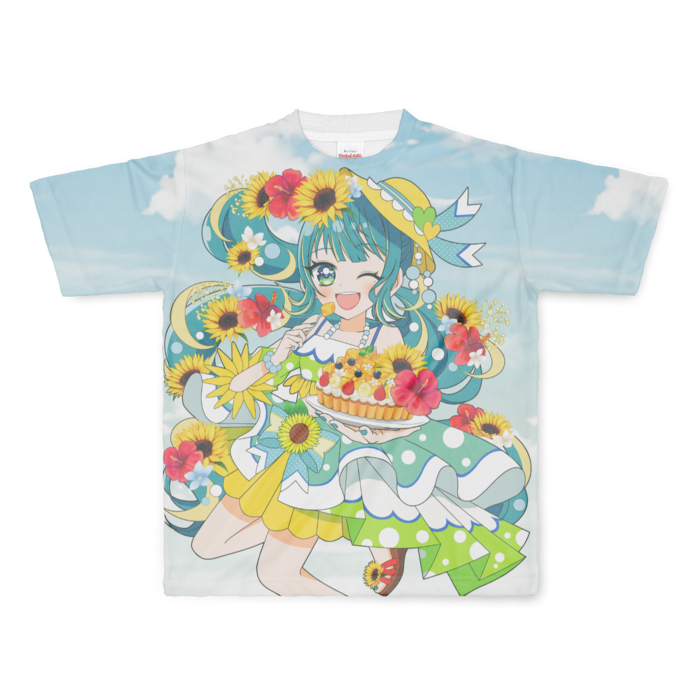 フルグラフィックTシャツ - L - 正面印刷のみ