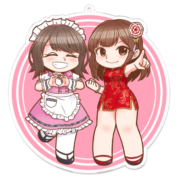 アクリルキーホルダー - 100 x 100 (mm)