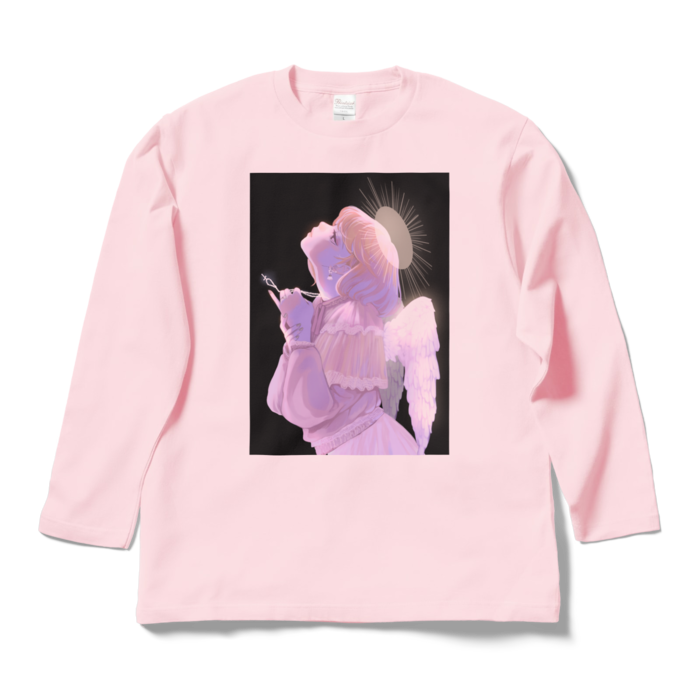 ロングスリーブTシャツ - L - ライトピンク