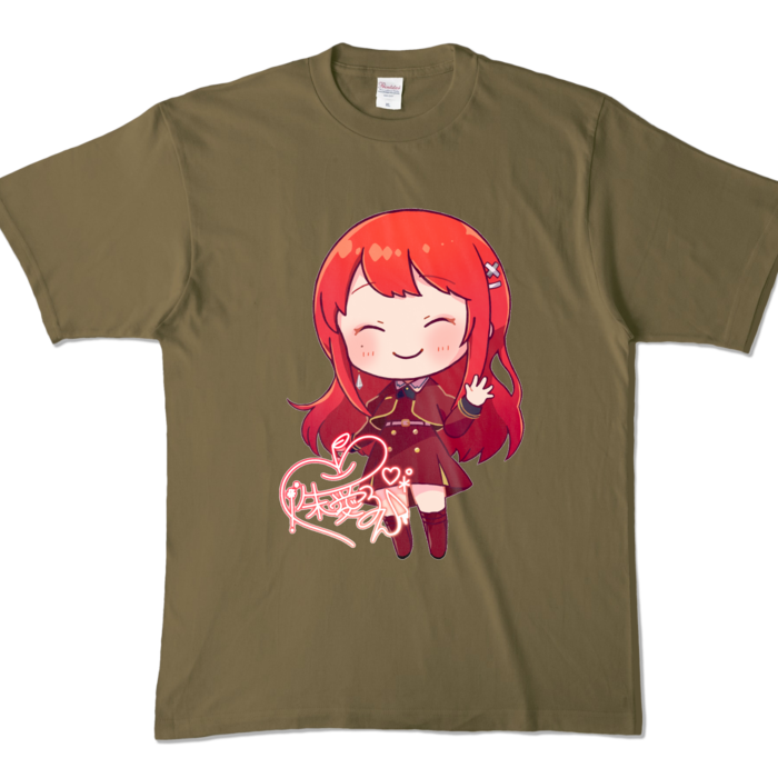 カラーTシャツ - XL - オリーブ (濃色)