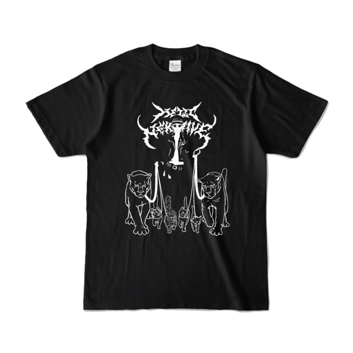GothMag001カラーTシャツ - S - ブラック (濃色)