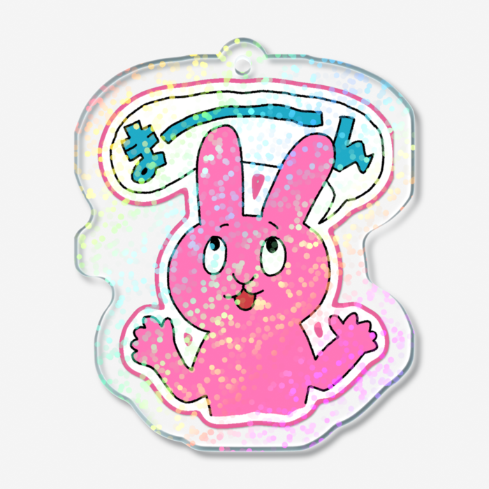 ホログラムアクリルキーホルダー - 50 × 50mm