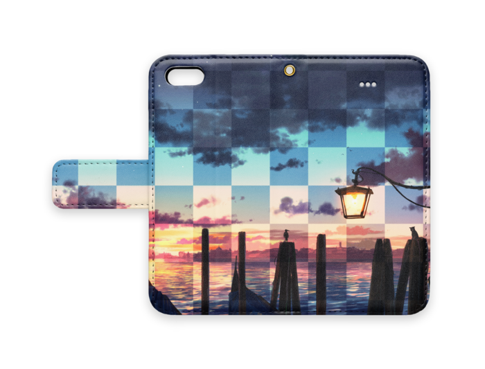 手帳型iPhoneケース - iPhone 5 / 5s / SE - ストラップ穴 あり