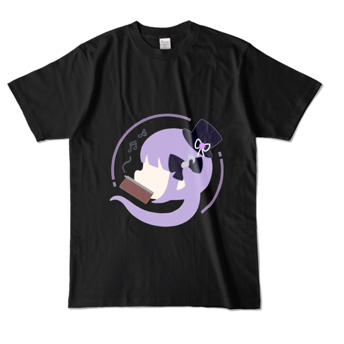 カラーTシャツ - L - ブラック(ロゴカラー)
