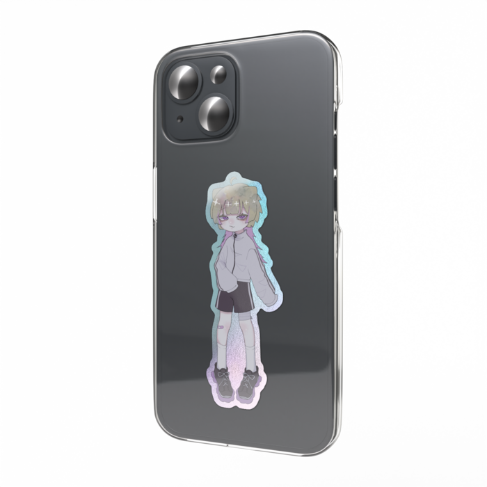 オーロラスマホステッカー - 縦