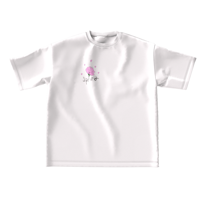 ビッグシルエットTシャツ - L - 両面