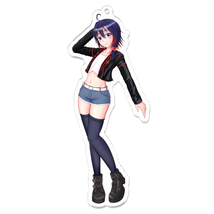 アクリルキーホルダー（コーティング） - 100 x 100 (mm)