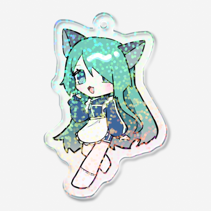 ホログラムアクリルキーホルダー - 50 × 50mm(2)