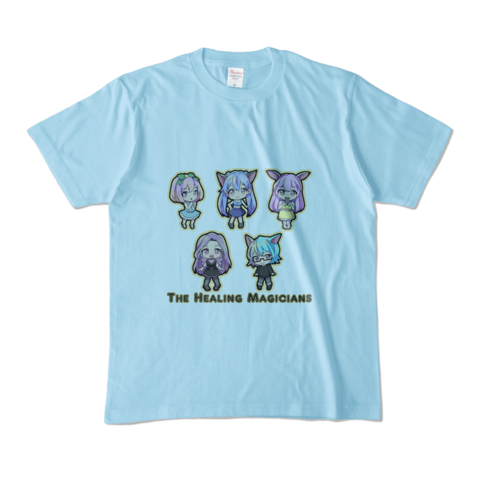 カラーTシャツ - M - ライトブルー／カラー柄