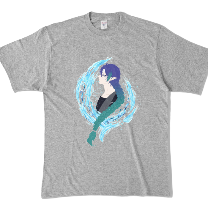 カラーTシャツ - XL - 杢グレー (濃色)