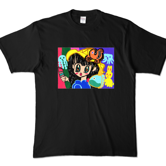 カラーTシャツ - XL - ブラック (濃色)