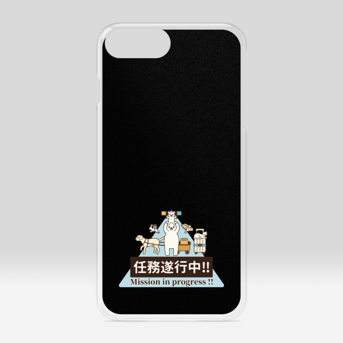 クリアiPhoneケース　黒色　iPhone 6Plus / 7Plus / 8Plus