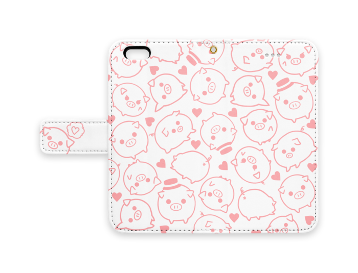 手帳型iPhoneケース - iPhone6 - ストラップ穴 あり