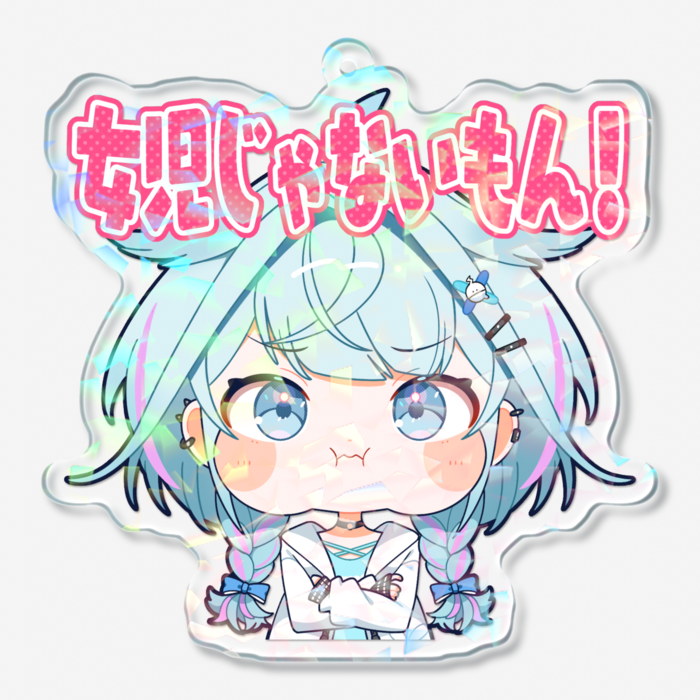 ホログラムアクリルキーホルダー - 70 × 70mm