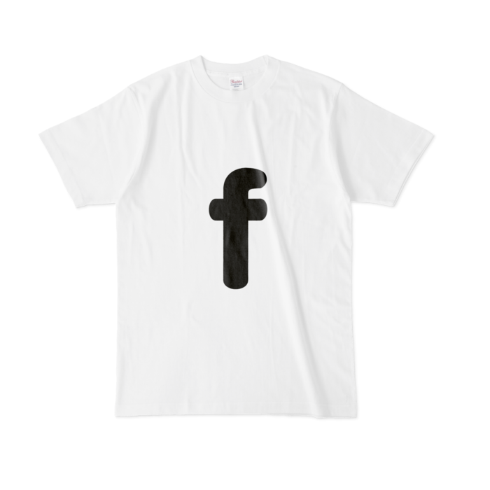 「f」（小文字）Tシャツ - L - 白