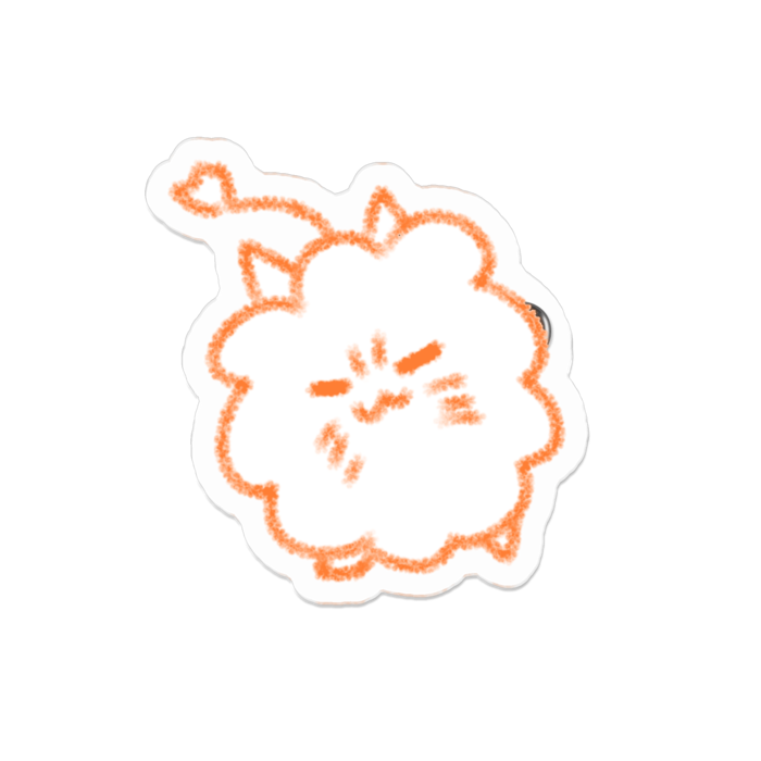 アクリルバッジ - 50 x 50 (mm)