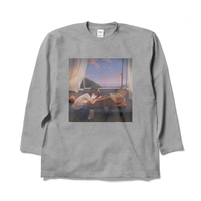 ロングスリーブTシャツ - XL - 杢グレー