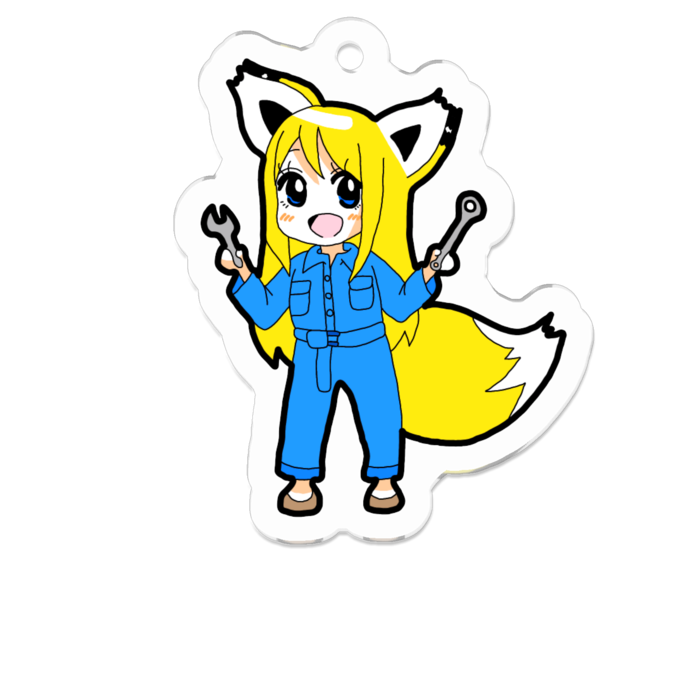 アクリルキーホルダー - 50 x 50 (mm)