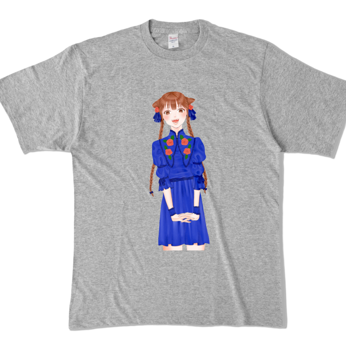 カラーTシャツ - XL - 杢グレー (濃色)