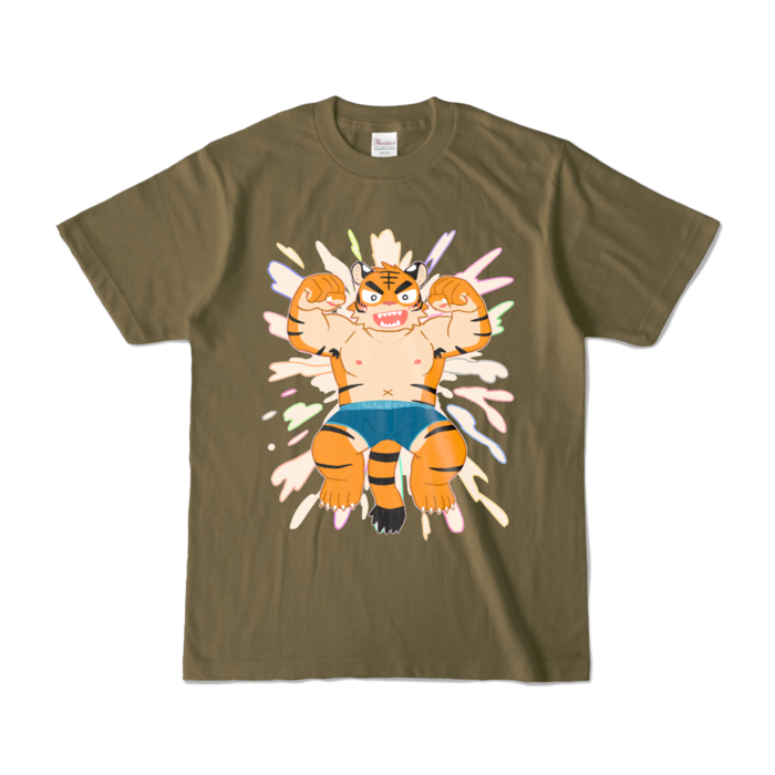 カラーTシャツ - S - オリーブ (濃色)