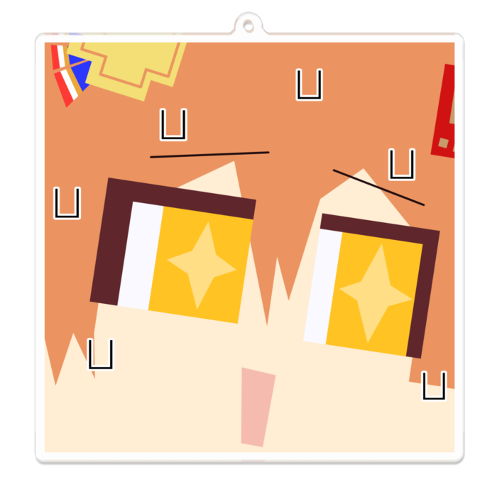 アクリルキーホルダー - 100 x 100 (mm)
