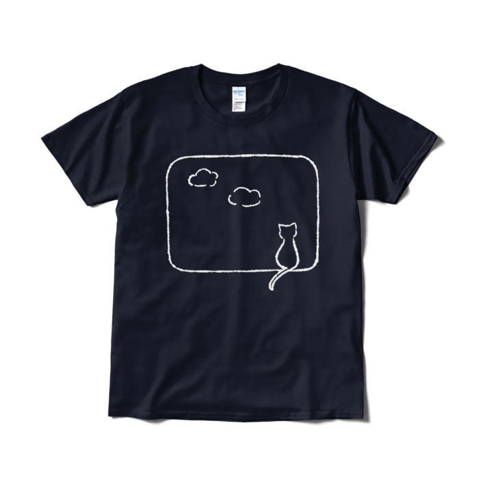 Tシャツ(白) - L - ネイビー