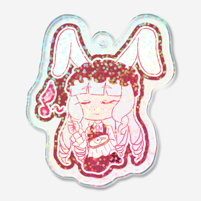 ホログラムアクリルキーホルダー - 50 × 50mm