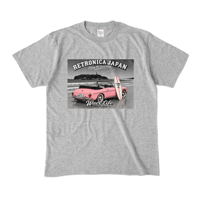 カラーTシャツ - M - 杢グレー (濃色)