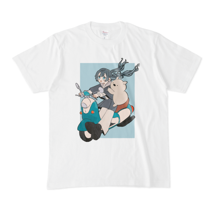 〈水色〉Tシャツ - M - 白