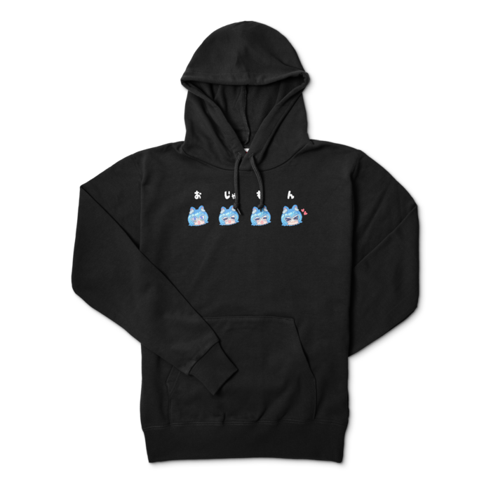 おじゃもんパーカー - M - ブラック