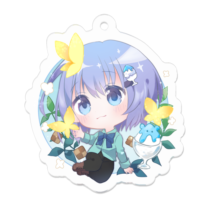 アクリルキーホルダー - 50 x 50 (mm)