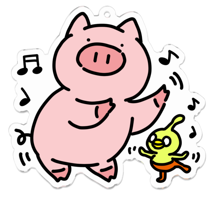アクリルキーホルダー - 70 x 70 (mm)