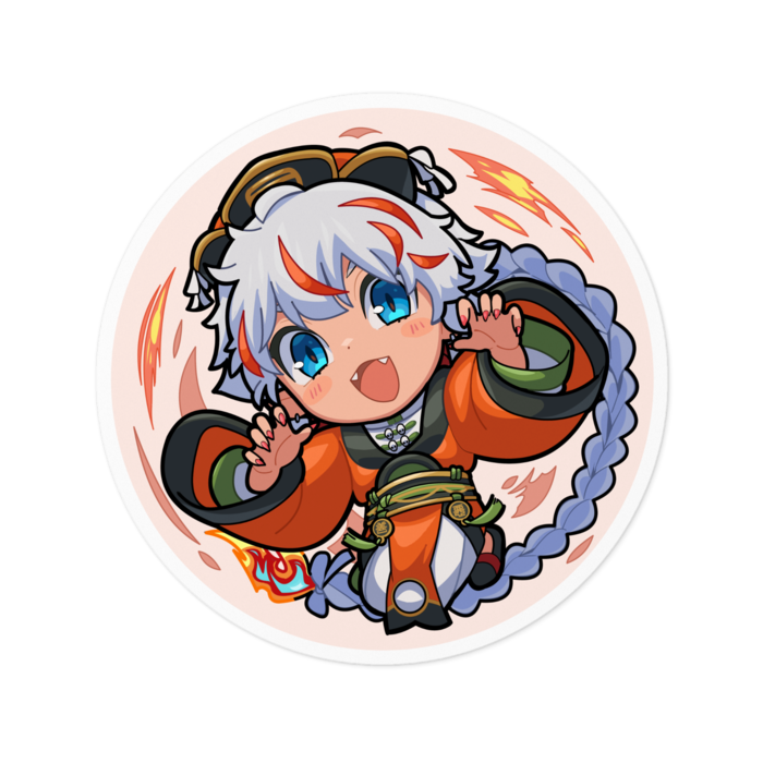 ホワイトステッカー - 100 x 100 (mm)