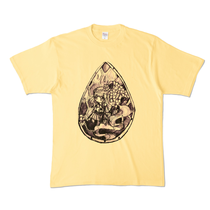 カラーTシャツ - XL - ライトイエロー (淡色)