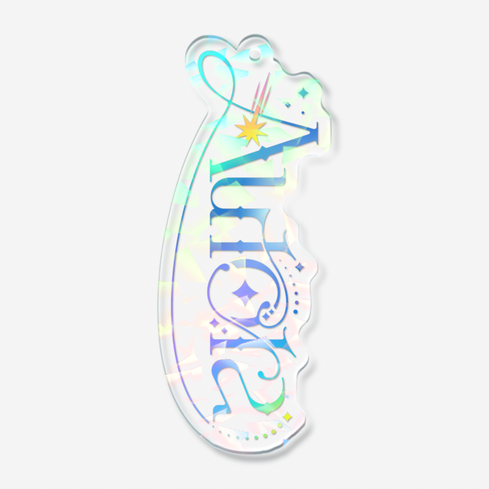 ホログラムアクリルキーホルダー - 70 × 70mm