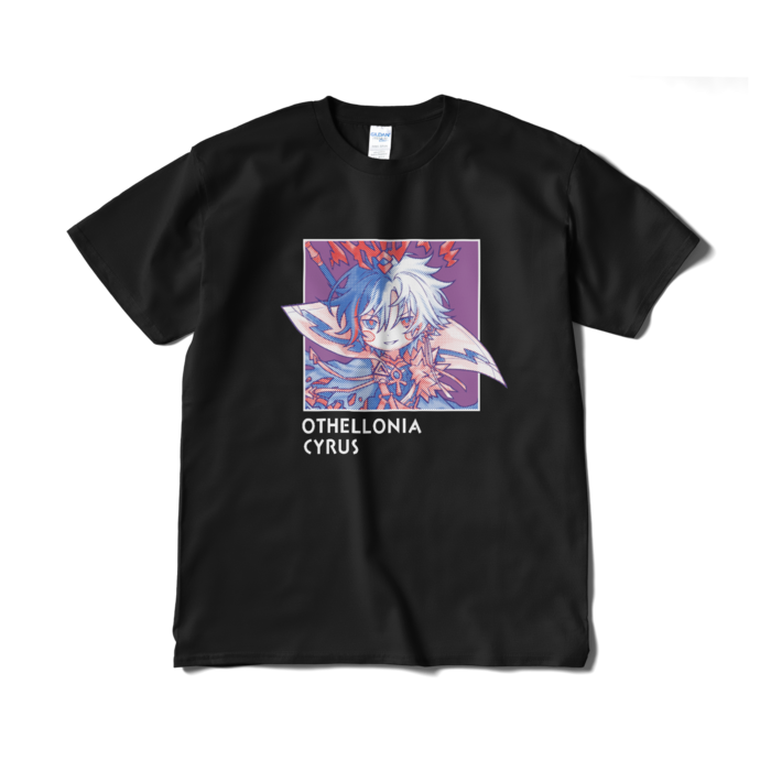 ちびキャラ「皇帝サイラス」デザインTシャツ（XL/ブラック）