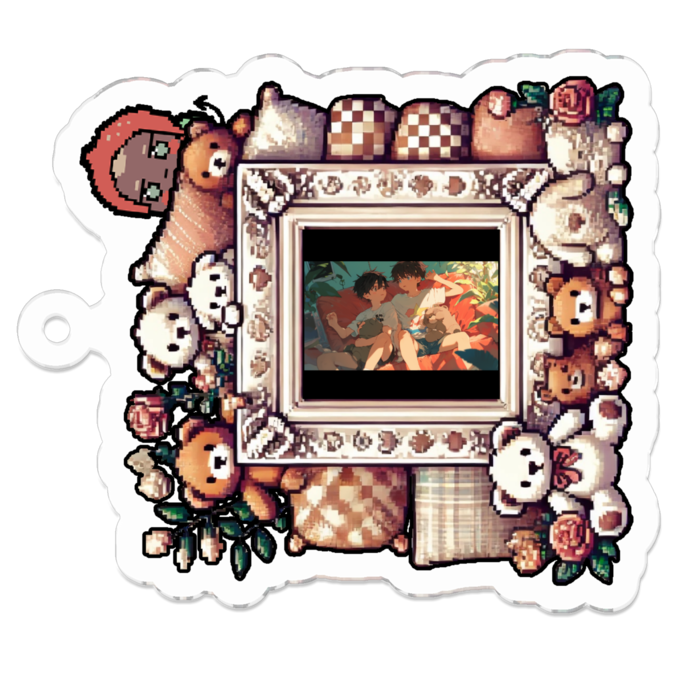 アクリルキーホルダー - 50 x 50 (mm)