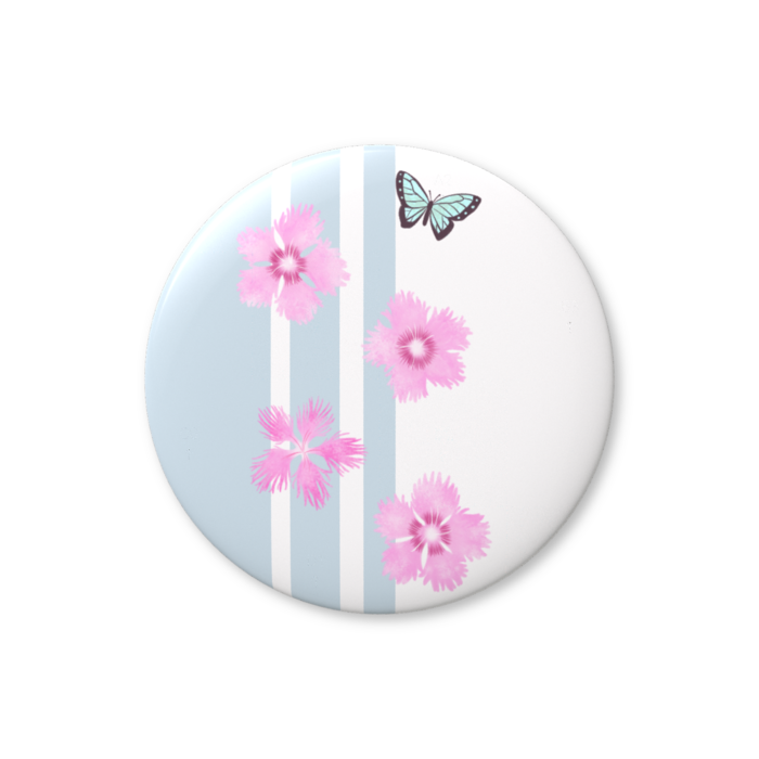 缶バッジ（バリュー）「撫子」 - 32mm(9)