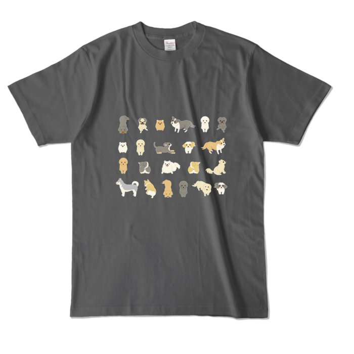 カラーTシャツ　チャコール　L