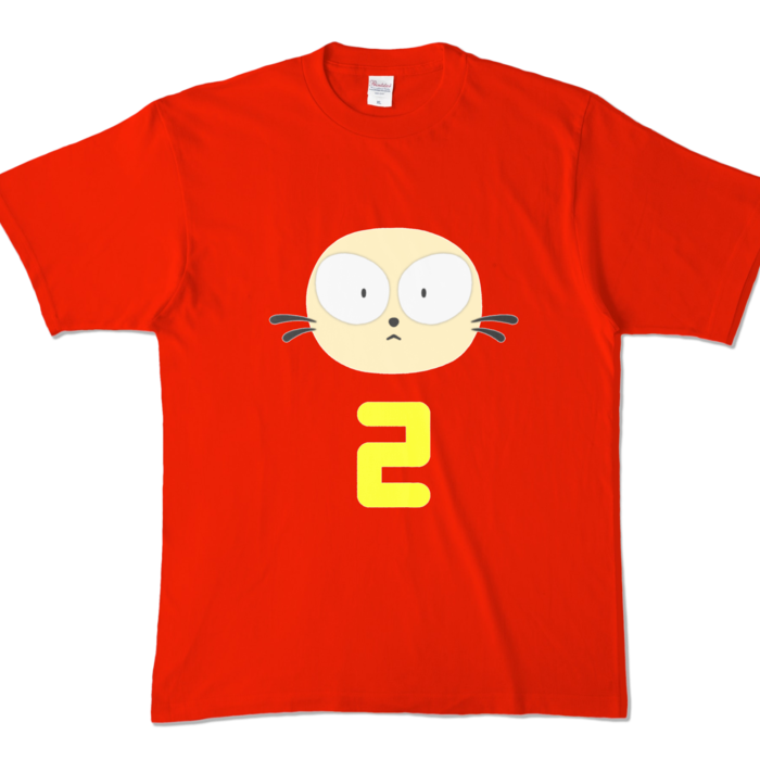 Tシャツになったニィ - XL - レッド (濃色)