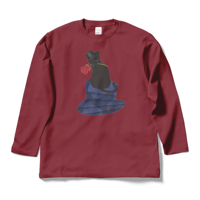 ロングスリーブTシャツ - L - バーガンディ