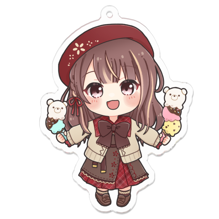 アクリルキーホルダー - 70 x 70 (mm)