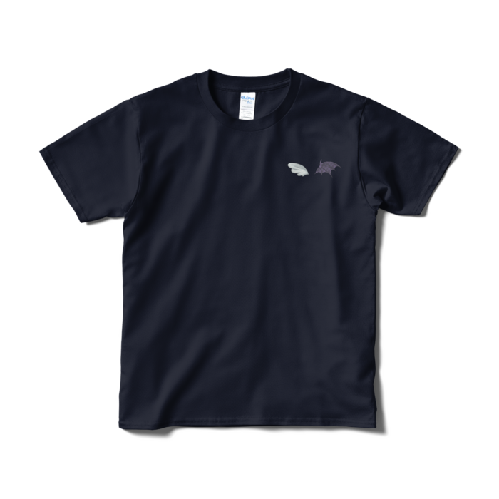 胸元ワンポイントTシャツ - S - ネイビー